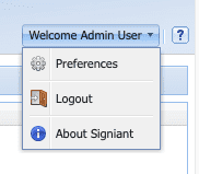 Password Change Menu